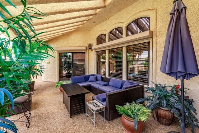 view of patio / terrace featuring outdoor lounge area