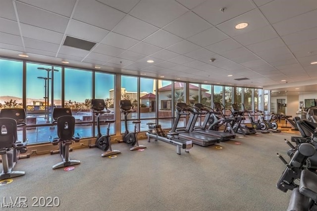 view of exercise room