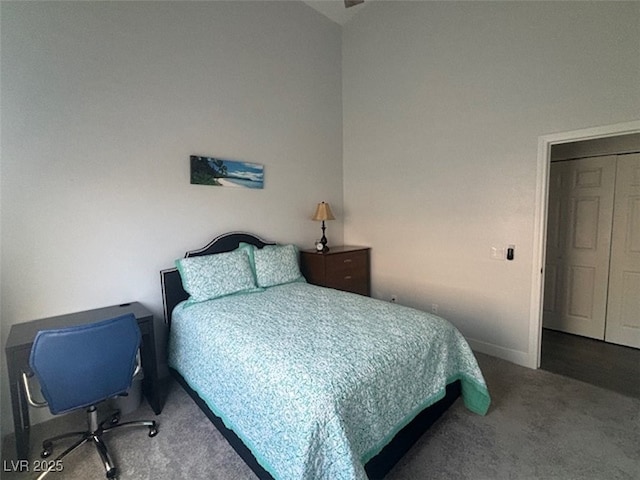 bedroom featuring carpet flooring