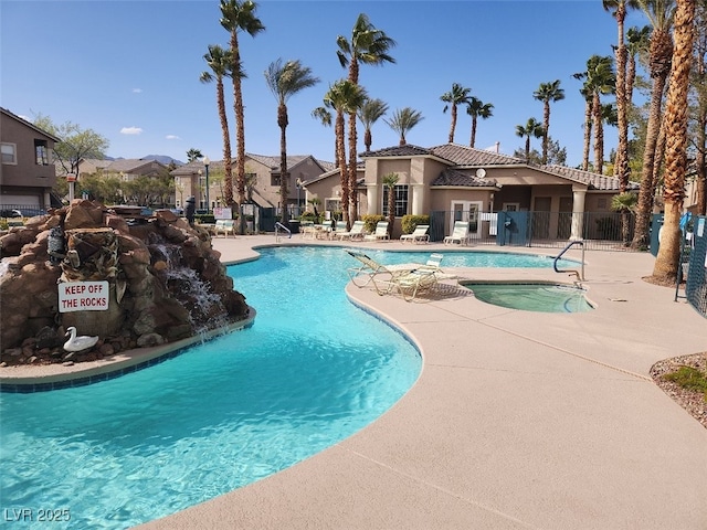 view of pool with a patio