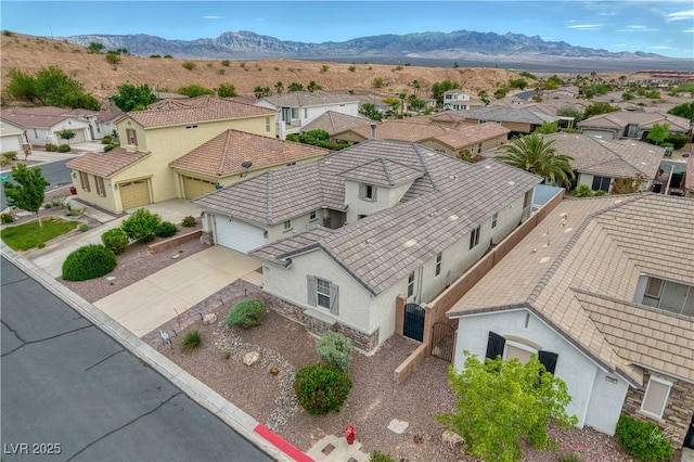 206 Pebble Creek Hts, Mesquite, NV 89027 - aerial view of residential area with mountains