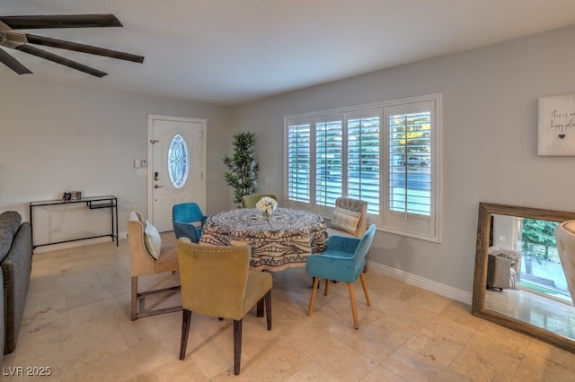 view of dining room