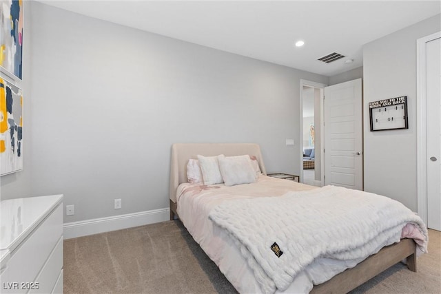 bedroom with carpet floors