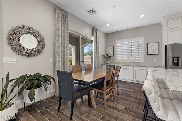 view of dining area