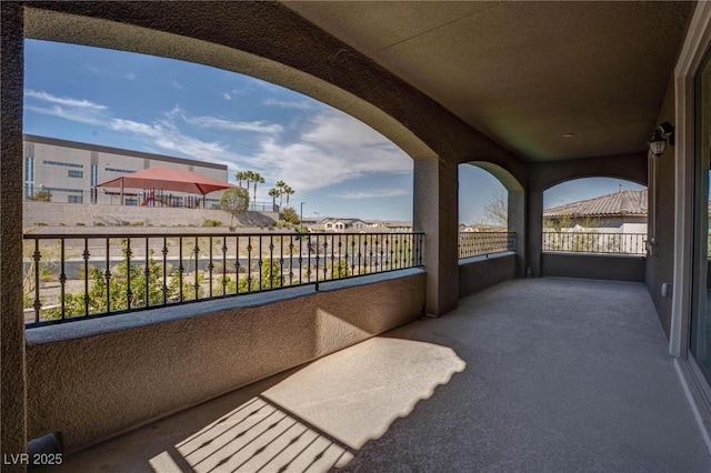 view of balcony