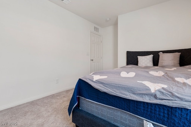 bedroom featuring carpet