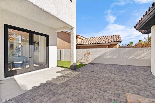 view of patio / terrace with french doors