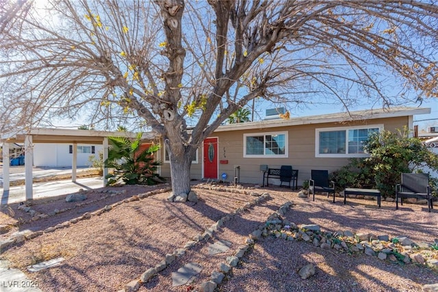 view of ranch-style house