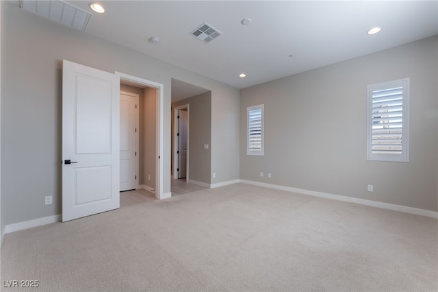 empty room with light carpet