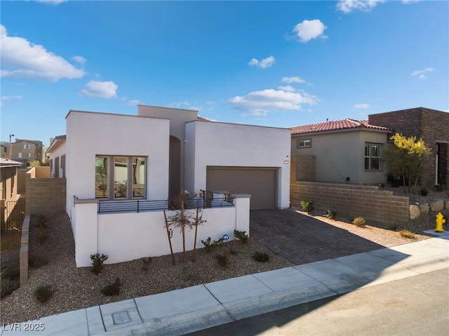 view of front of house featuring a garage