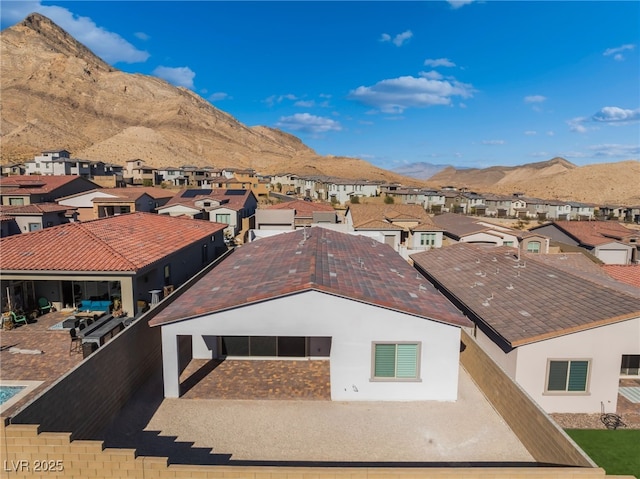 aerial view featuring a mountain view