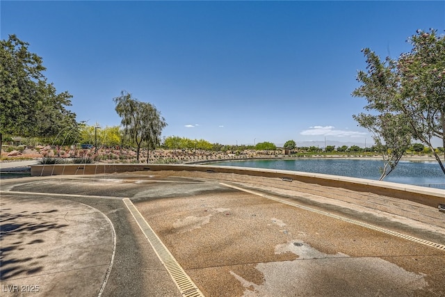 view of water feature