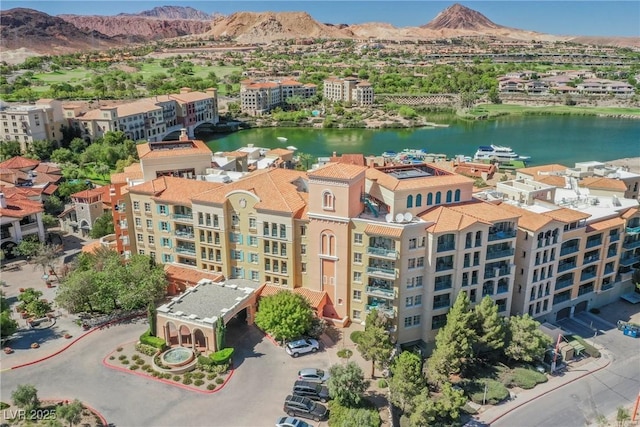 30 Strada Di Villaggio 115, Henderson, NV 89011 - birds eye view of property with a water and mountain view