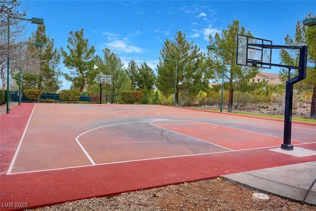 view of sport court