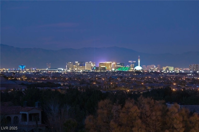 view of city with a mountain view