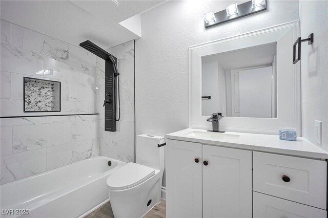 1701 E Katie Ave Unit 10, Las Vegas, NV 89119 - full bathroom with vanity, toilet, and tiled shower / bath