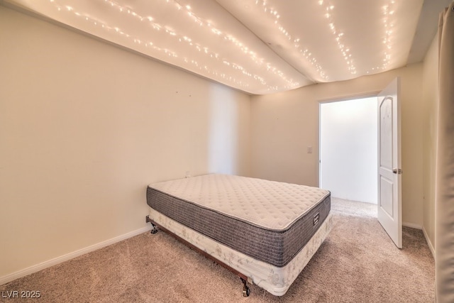 bedroom with carpet