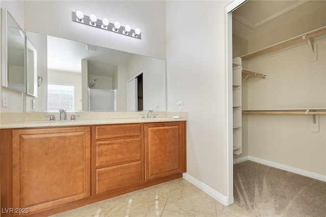 bathroom with vanity