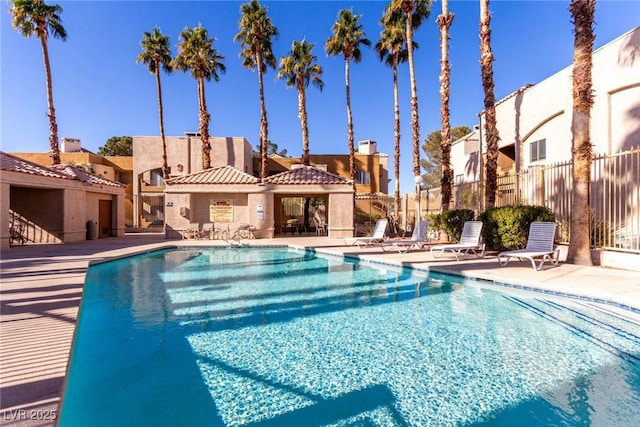 view of pool with a patio