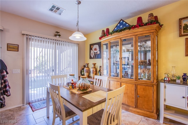 view of dining space