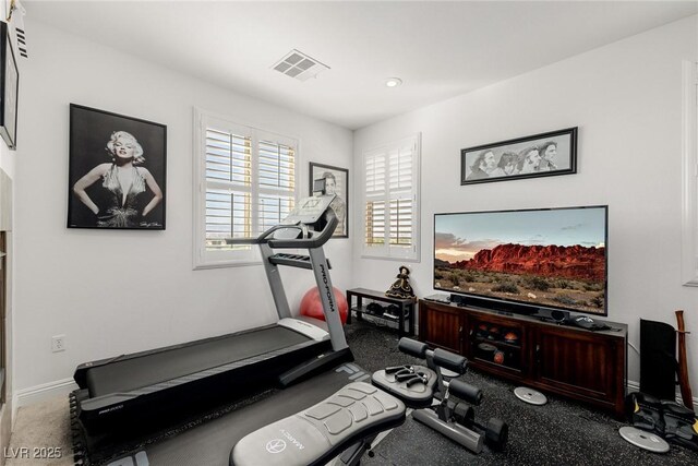 view of workout room