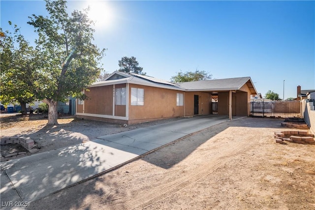 view of ranch-style house