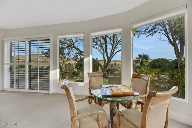 view of sunroom / solarium