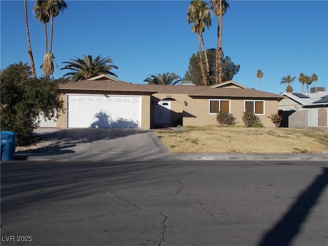 ranch-style house with a garage