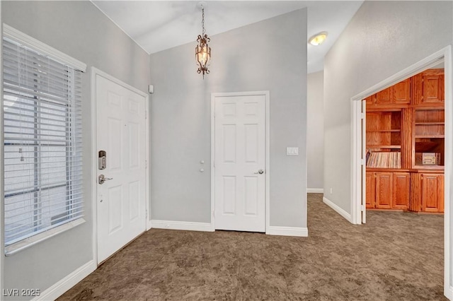 view of carpeted entryway