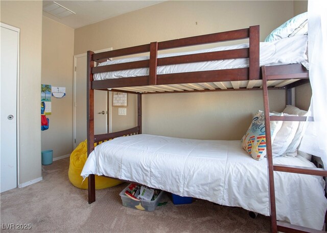 bedroom with carpet flooring