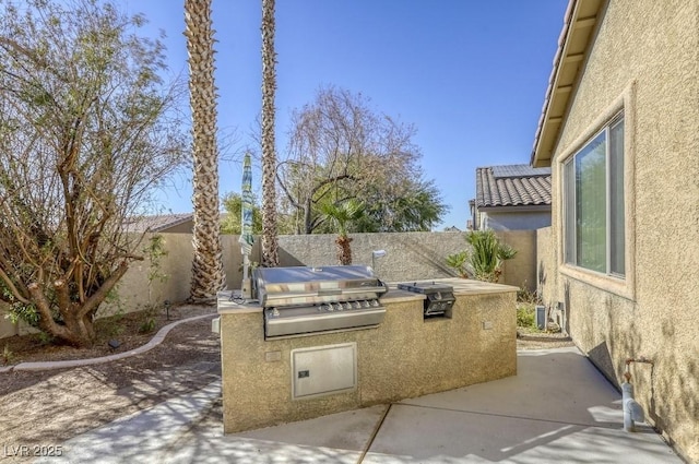 view of patio / terrace with area for grilling