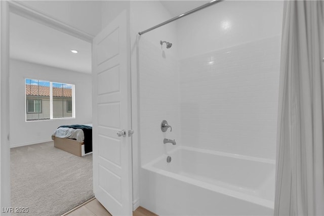 bathroom featuring shower / bathing tub combination