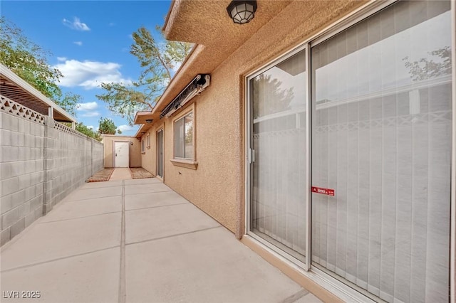 exterior space with a patio area