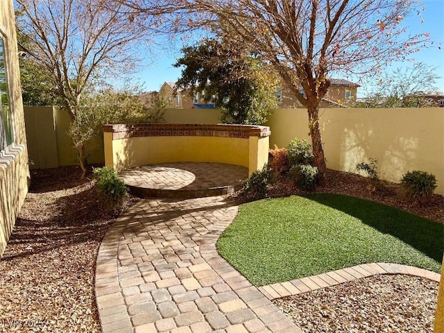 view of yard featuring a patio