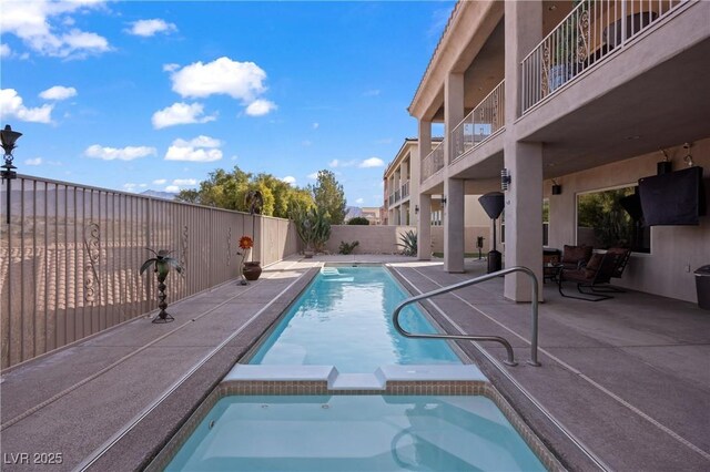 view of pool with a patio area