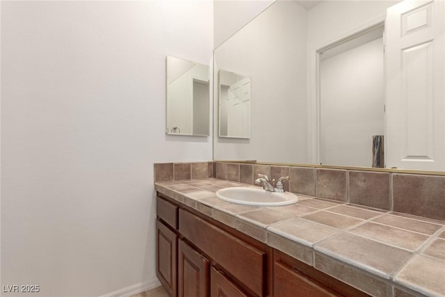 bathroom featuring vanity