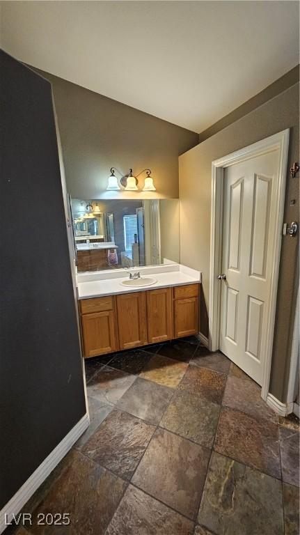 bathroom featuring vanity