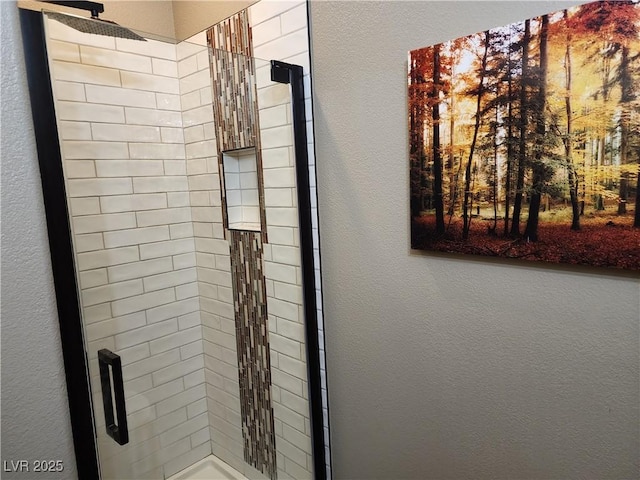 bathroom with an enclosed shower