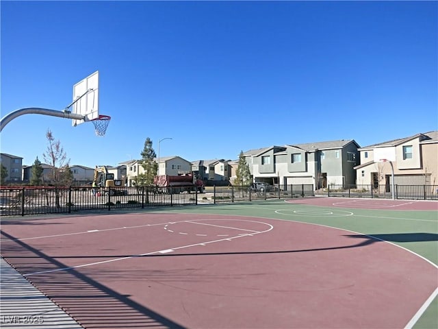 view of basketball court