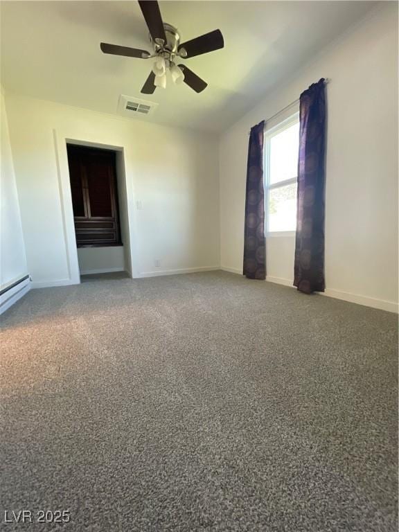 unfurnished room featuring ceiling fan