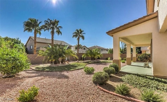 view of yard featuring a patio area