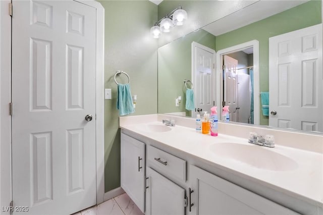 bathroom featuring vanity