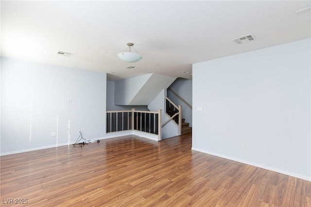 empty room featuring hardwood / wood-style floors