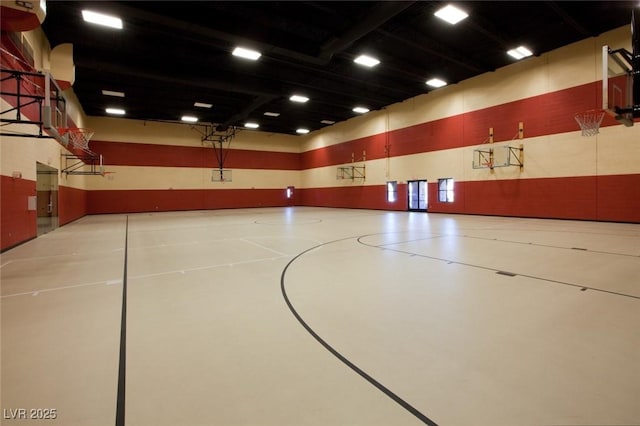 view of basketball court