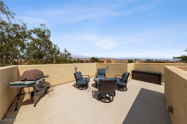 view of patio / terrace with grilling area