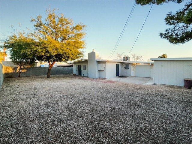 view of front of house featuring a patio area