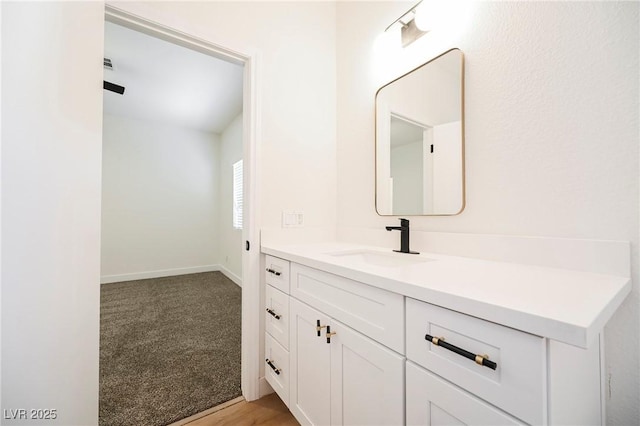 bathroom with vanity