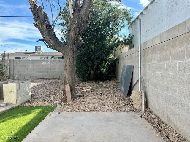 view of yard with a patio