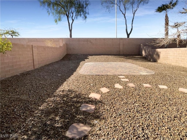 view of yard with a patio