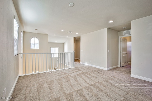 view of carpeted empty room